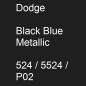 Preview: Dodge, Black Blue Metallic, 524 / 5524 / P02.